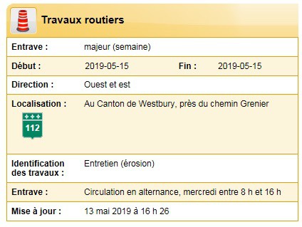 2019-05-15 - Travaux routiers