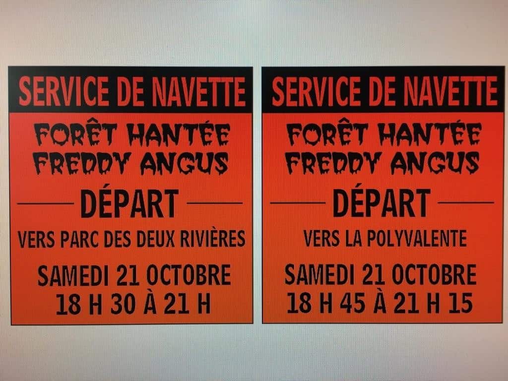 Navette - Parc des Deux Rivières